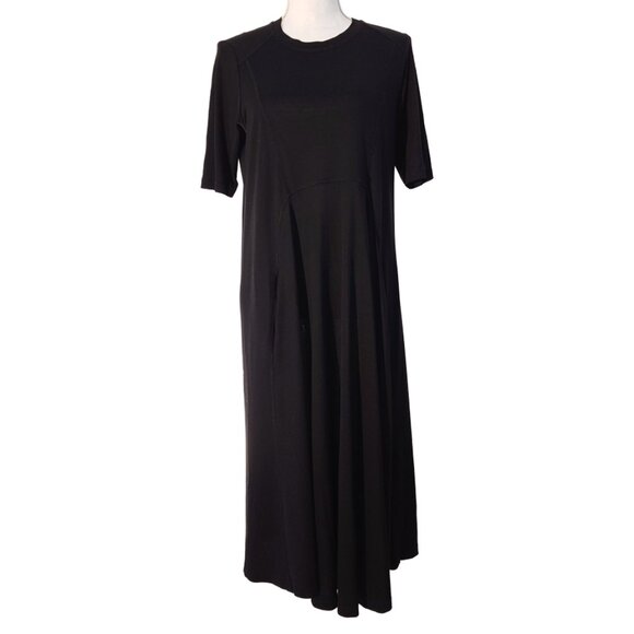 Henrik Vibskov Black 100% Tencel Swing Dress with Pockets - Picture 1 of 8